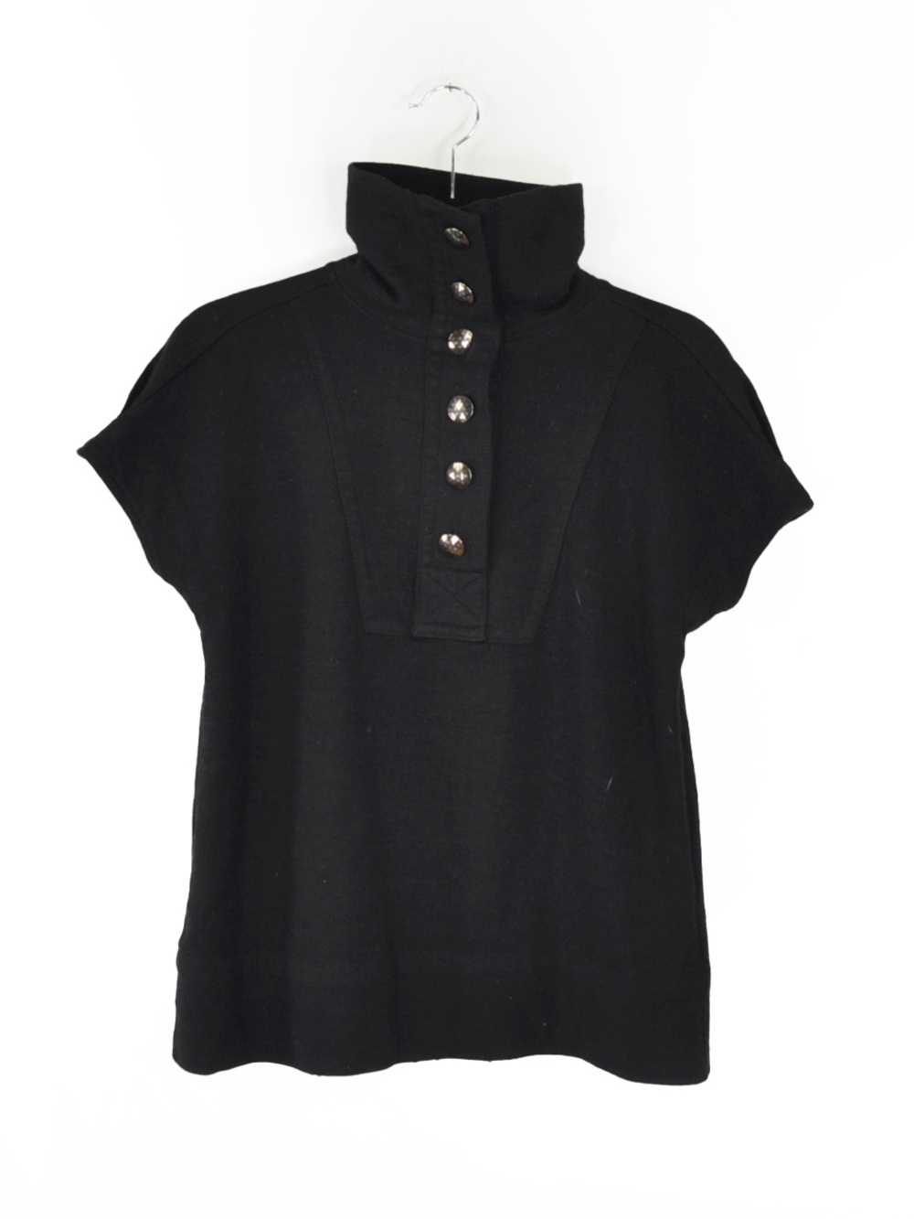 Vintage Marc by Marc Jacobs Black High Neck Convertible Polo Knit Top Y2K 00s - Picture 7 of 11